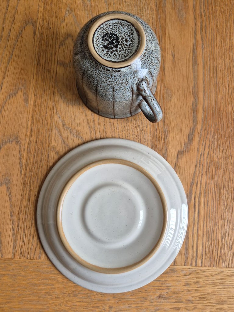 Vintage rare Denby Saturn Tea Cups & Saucers - in excellent condition - price per cup and sauce
