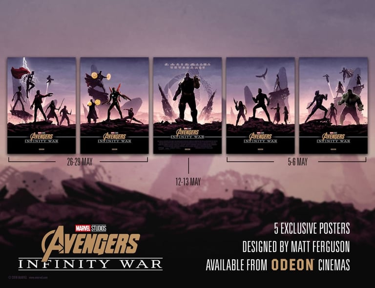 image for Marvel Avengers Infinity War Posters