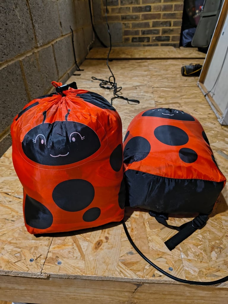2 small children's sleeping bags 