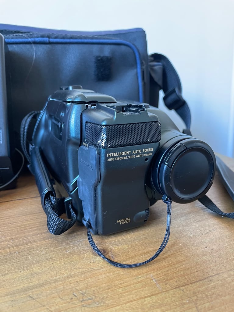 Camcorder with a camera Nylon bag and accessories