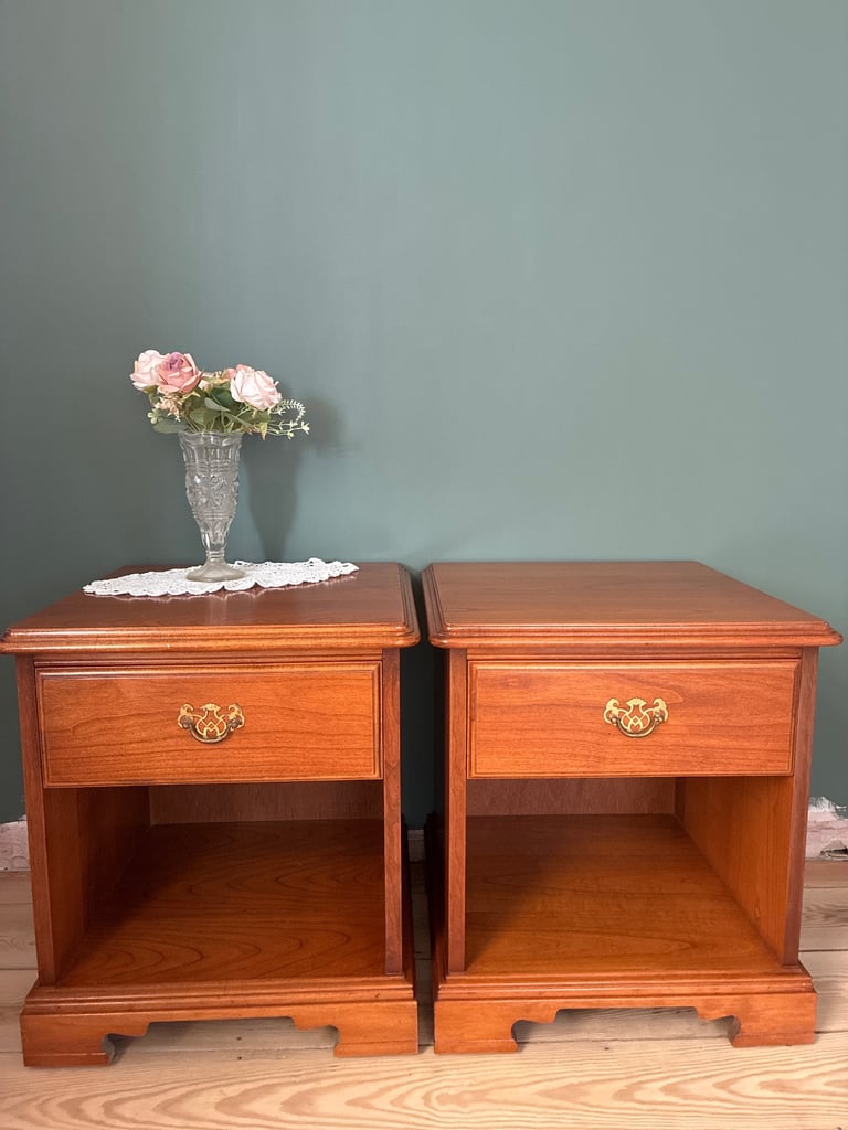 Pair of younger well made bedside tables 