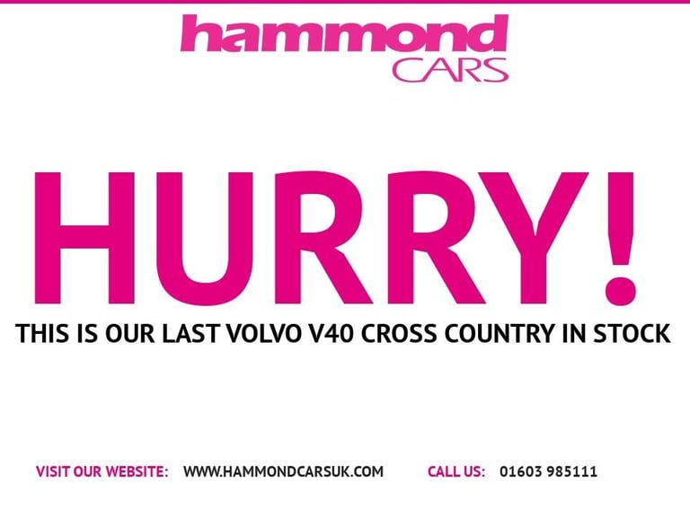 2016 Volvo V40 Cross Country 2.0 D2 Lux Hatchback 5dr Diesel Auto Euro 6 (s/s) (120 ps) Hatchback...