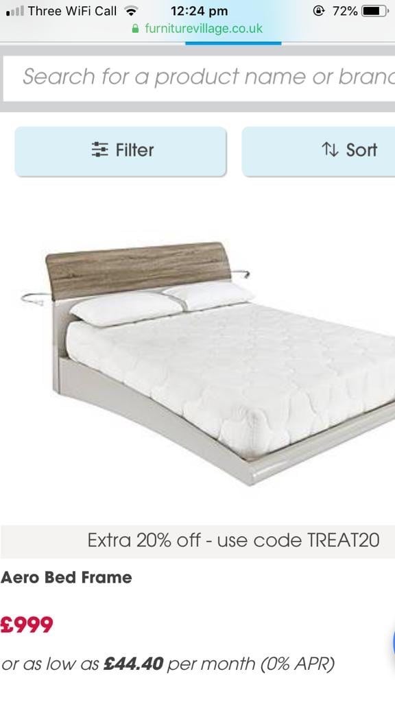 image for Furniture village aero bed frame!!!