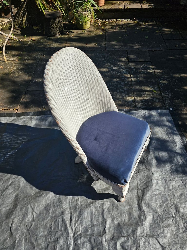 image for VINTAGE LLOYD LOOM.BEDROOM CHAIR