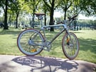 Brand new eBike single speed chromed frame