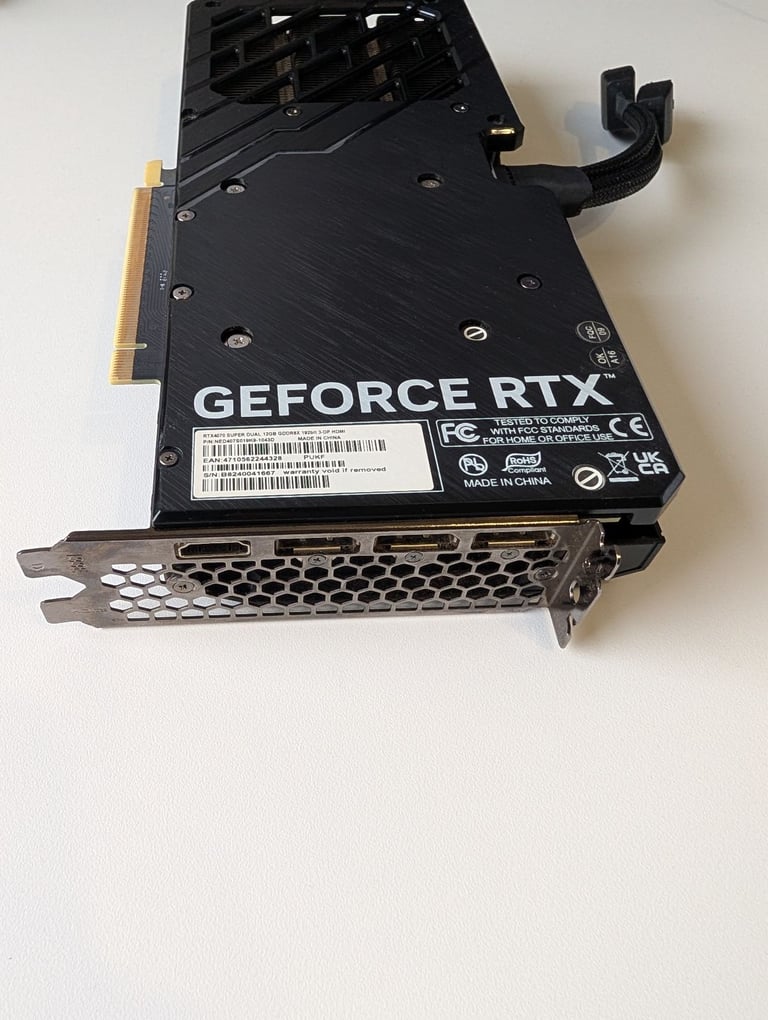 Palit GeForce RTX 4070 SUPER Dual 12GB GPU (Perfect Condition)