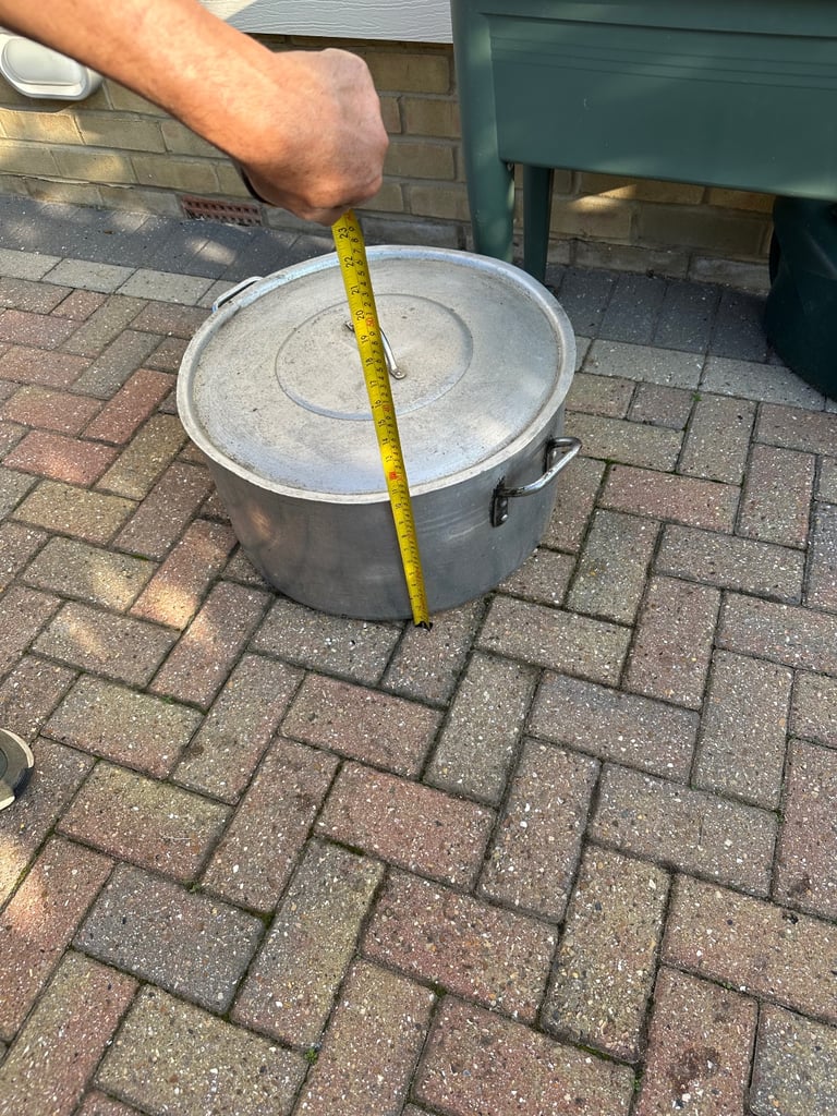 image for Large pot solid aluminium 