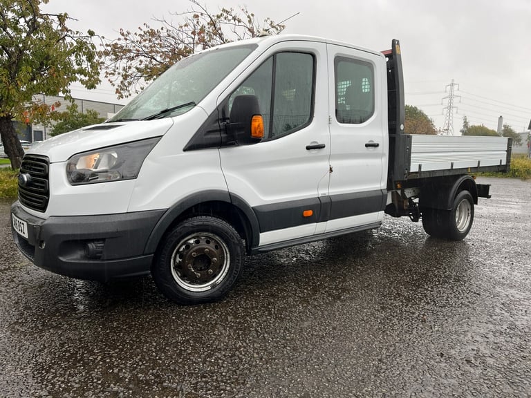 2018 Ford Transit 2.0 TDCi 130ps H2 CREWCAB 7  SEAT TIPPER   NO VAT ! Tipper Diesel Manual