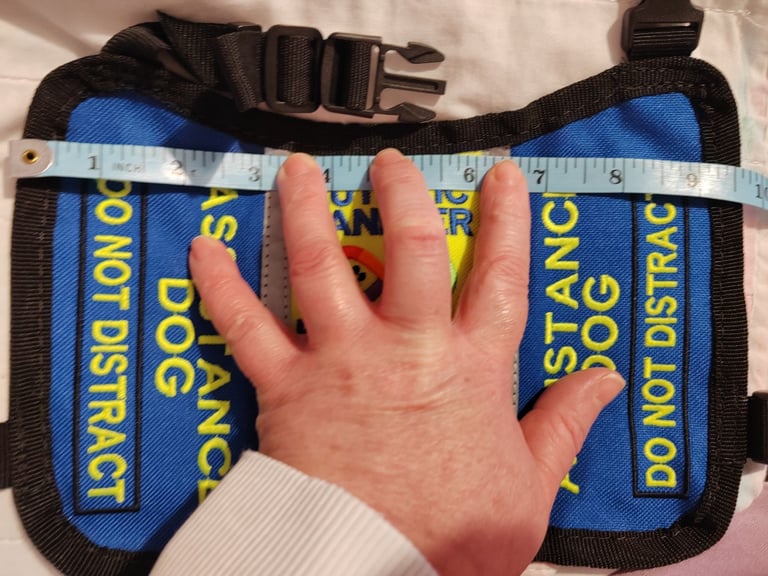 Autism assistance dog custom made vest xs 