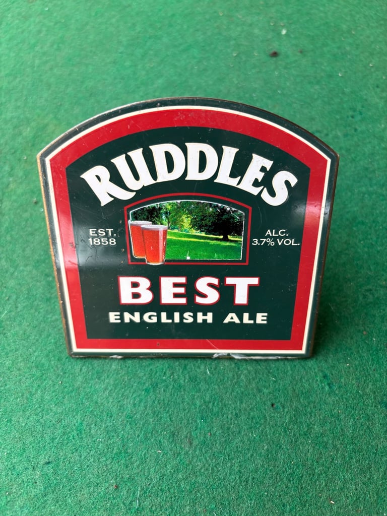 6 brass beer pump badges £40 the lot 