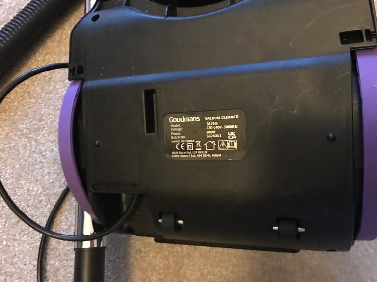 Goodmans Turbo Max Vacuum Cleaner Model 381345