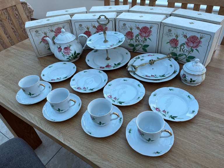Christineholm porcelain rose tea set | in Chester, Cheshire | Gumtree