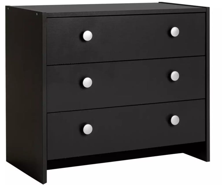 Seville 3 Drawer Chest - Anthracite - 456/8500