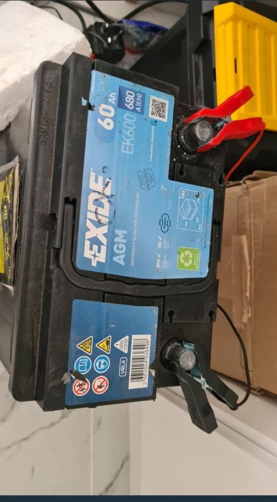 EXIDE AGM CAR BATTERY 60Ah 680A CCA