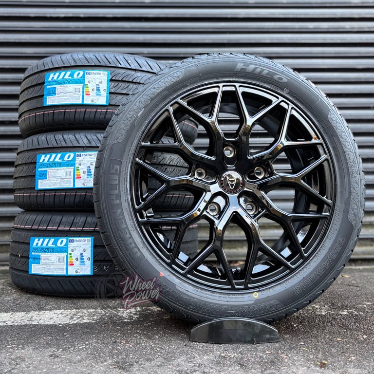 18” 5x160 Ford Transit Custom Alloys New Black Wheels & Tyres