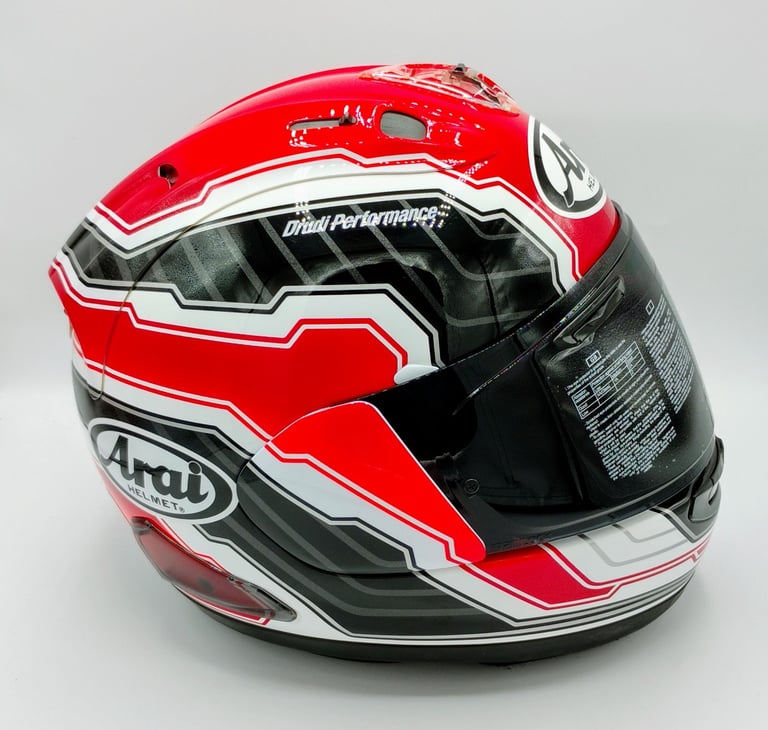 RARE COLLECTORS ITEM - #ARAI RX-7V MOTORCYCLE HELMET - RANDY MAMOLA - £500