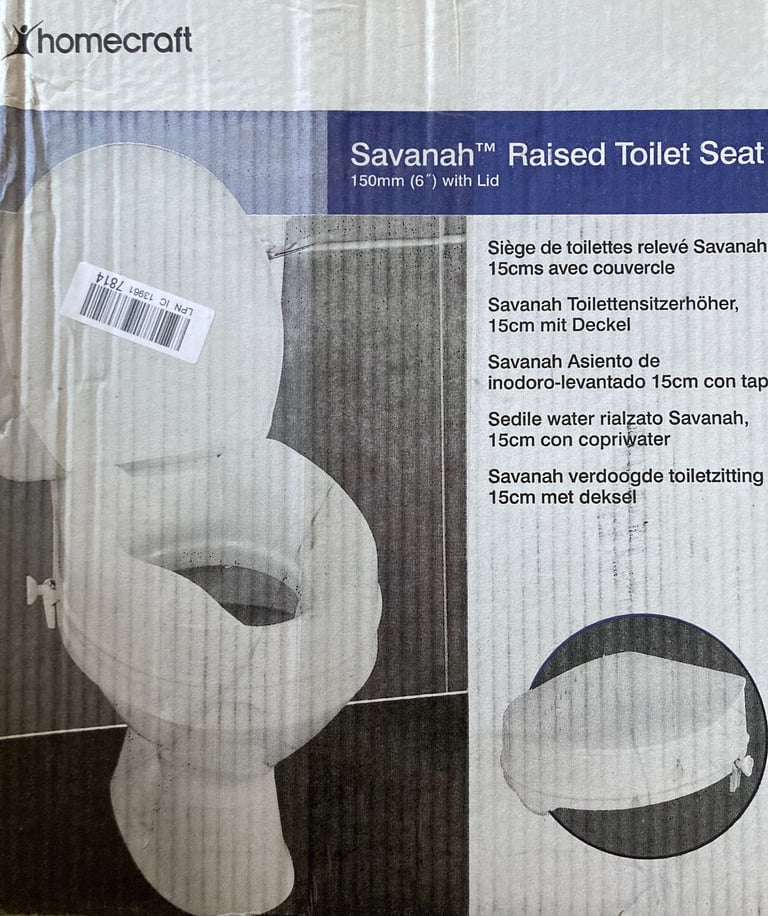 Toilet seat raised (new boxed) 