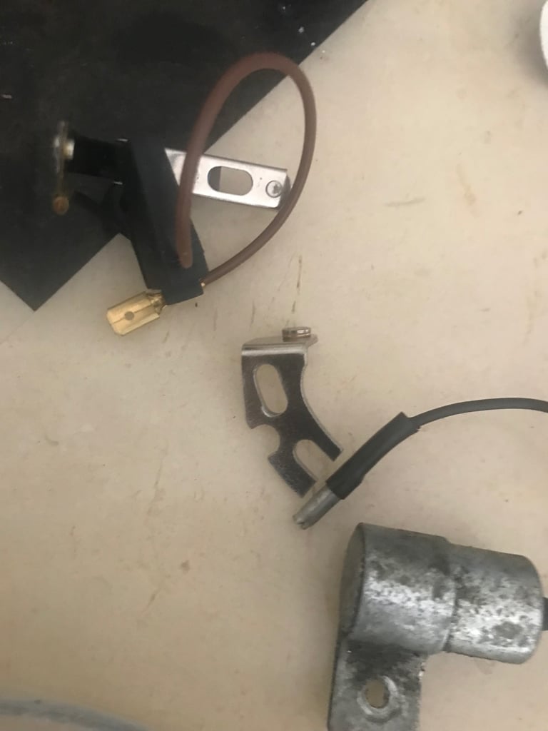 Coil and points and condenser 