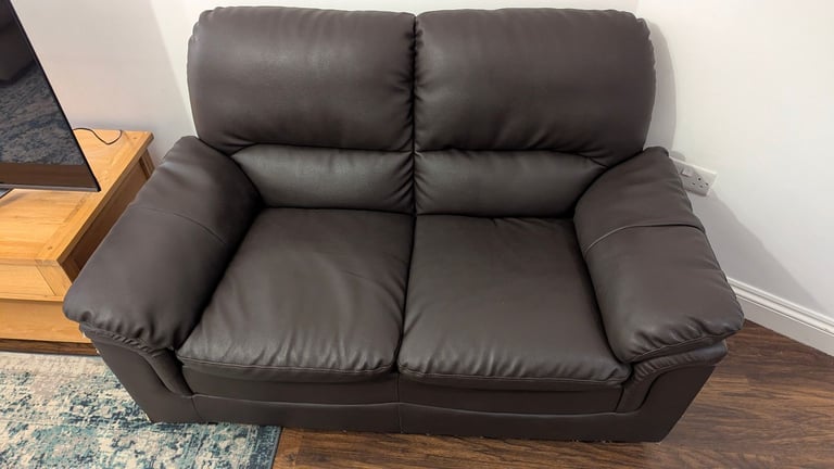 2-Seater leather sofa