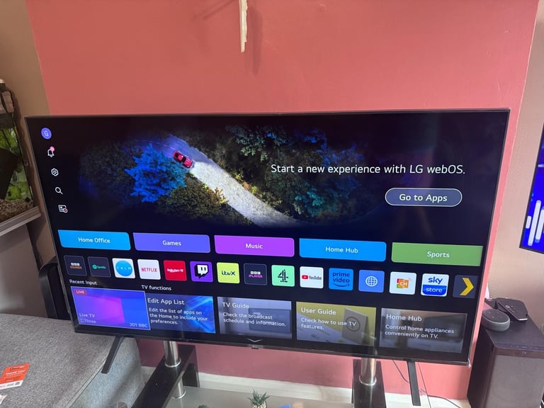 LG 43” 4K ultra hd smart tv
