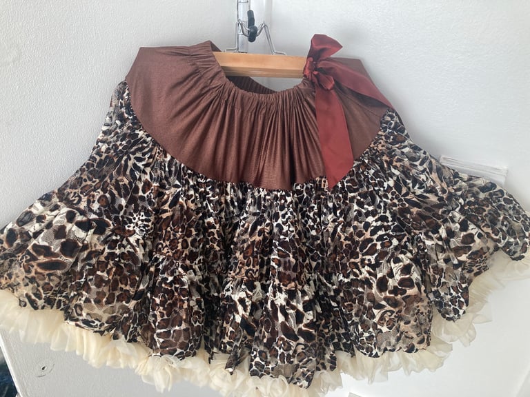 Angel Face animal print tutu skirt 