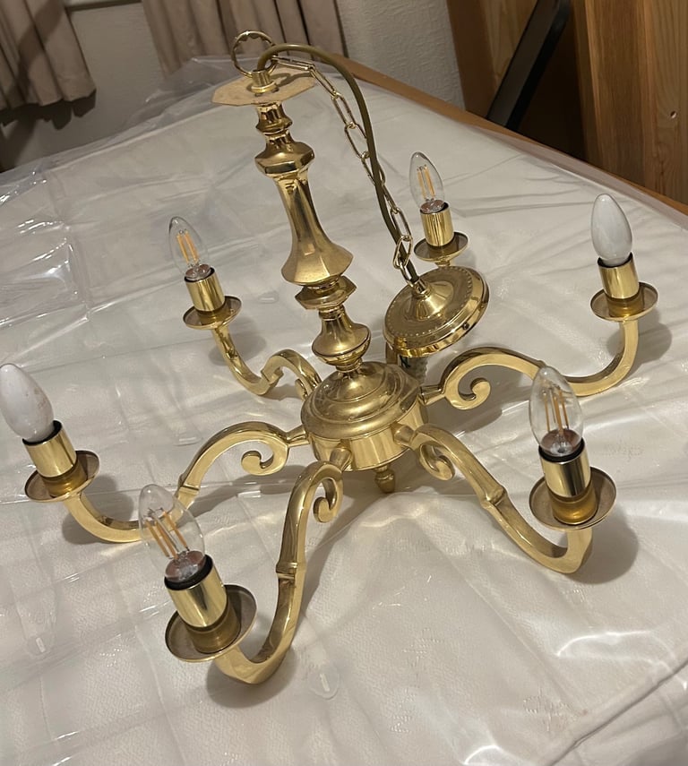 Solid brass chandeliers 