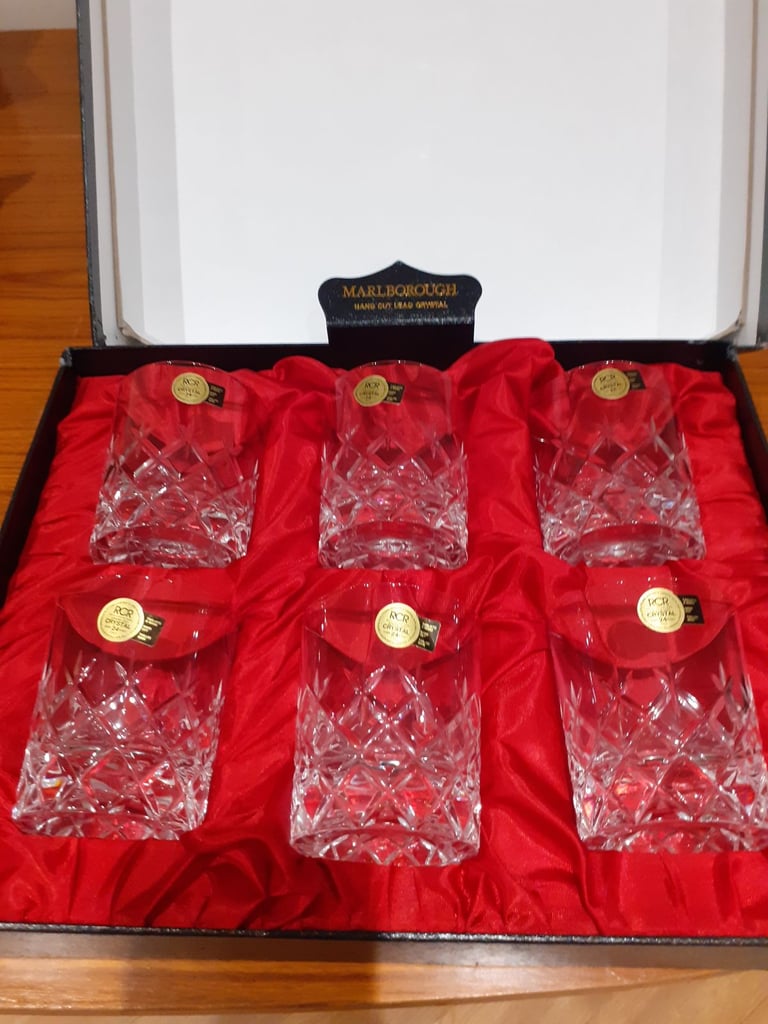 image for RCR hand cut lead crystal tumblers