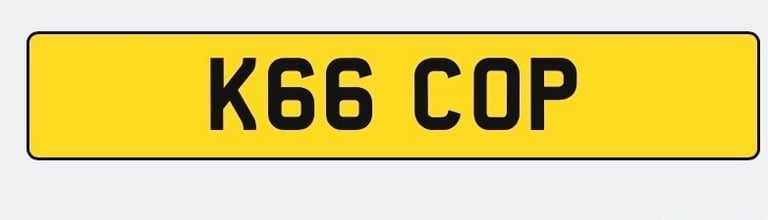 image for Car Registration K66 COP Available on Retention