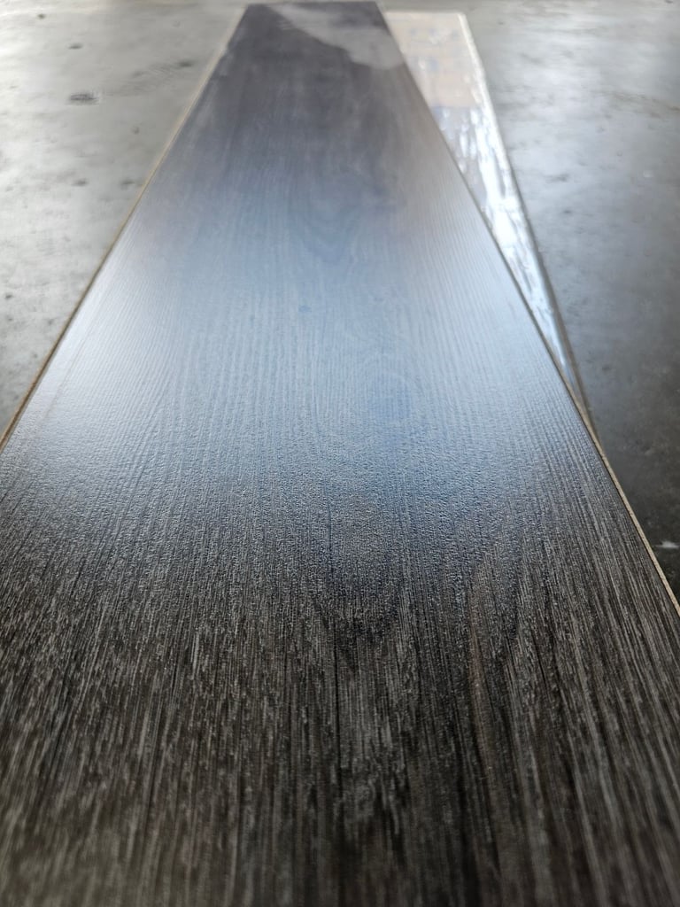 Medium grey laminate flooring 