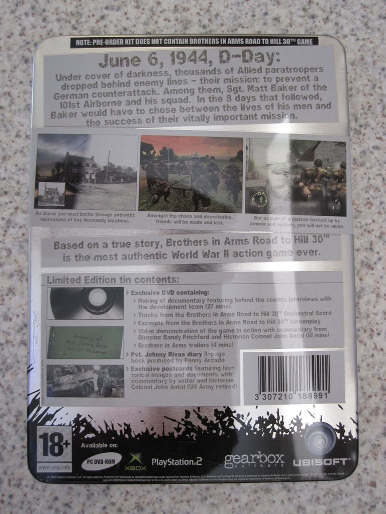 Brothers in Arms Road to Hill 30 Limited Edition DVD Box Set