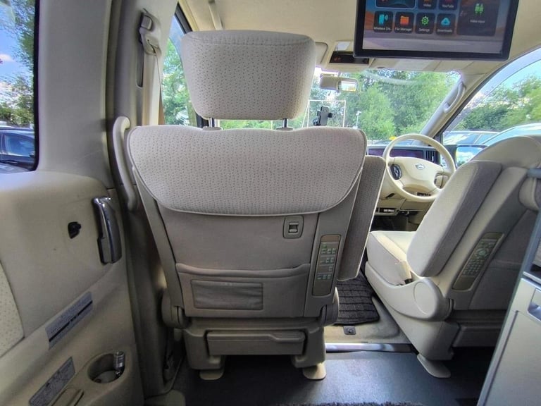 2008 Nissan Elgrand 2.5 Petrol 8 Seats Automatic Camper Van Roof LED TV ULEZ Free MPV Petrol Auto...