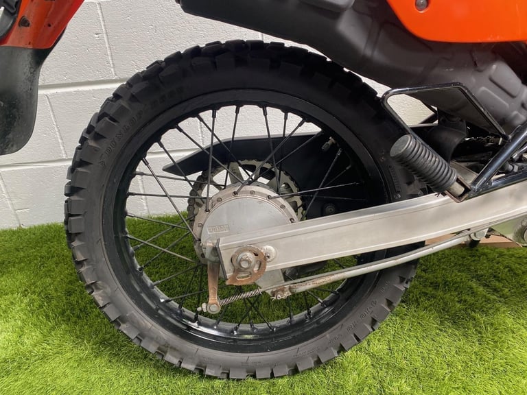 1998 JDM Suzuki DF200E enduro with large rack and headlight guard