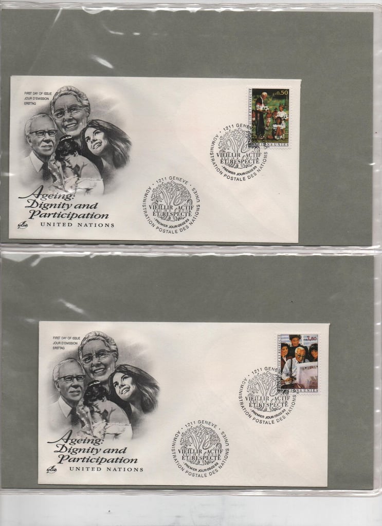 23 United Nations first day covers