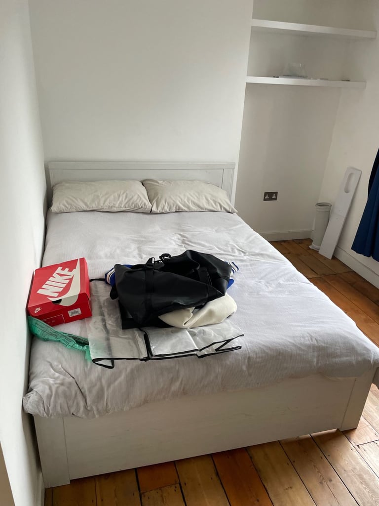 Double Bed Frame + Eve Premium Mattress For Sale