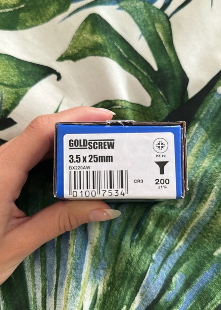 Goldscrew PZ Single Thread Screws 3.5mm x 25mm 200 Pack