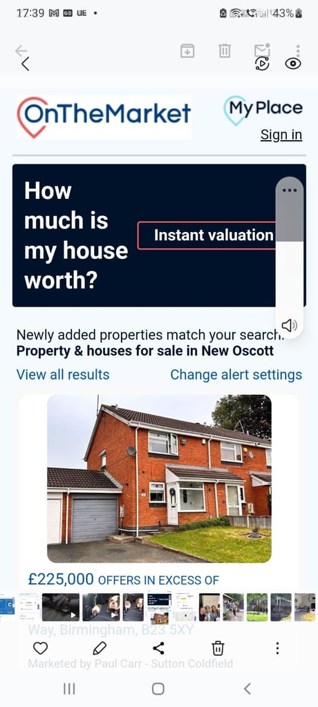 2 bedroomed House New Oscott £215.000