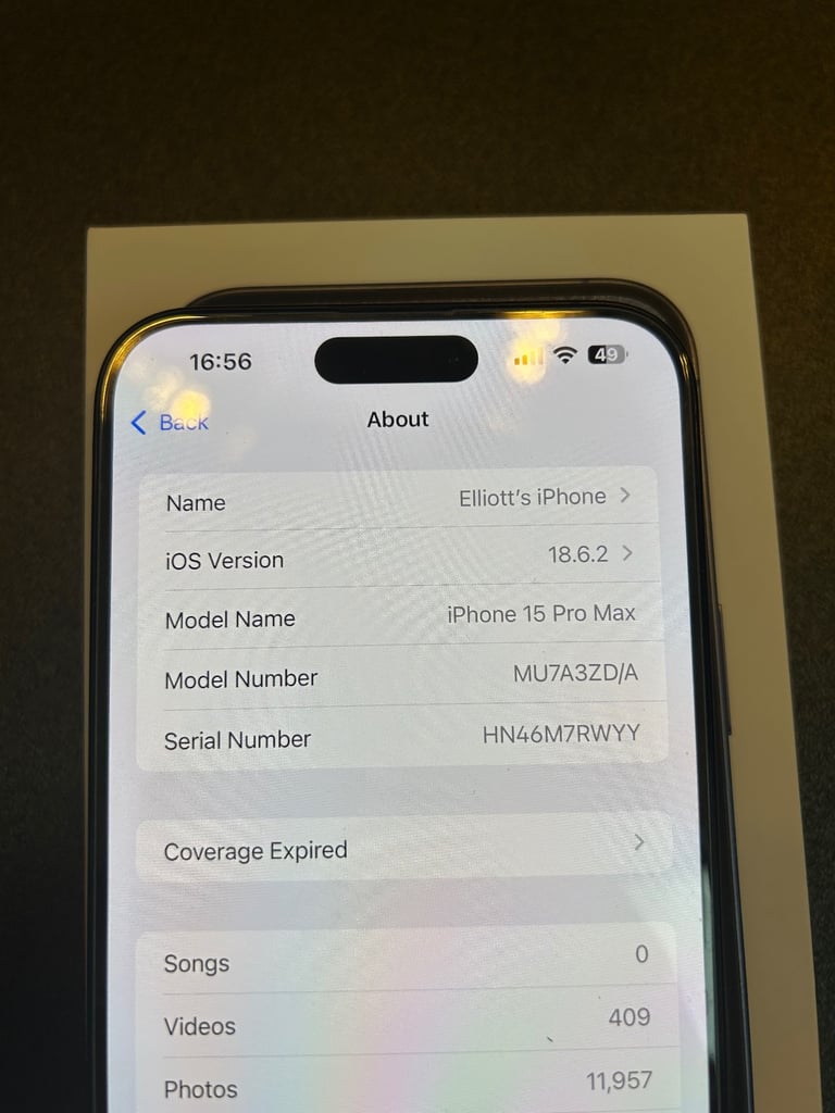 Apple iPhone 15 Pro Max Blue Titanium 256gb Unlocked 