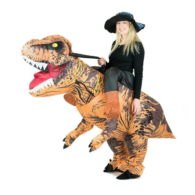 Inflatable Dinosaur Costumes T-REX Ride on Halloween with electric ...