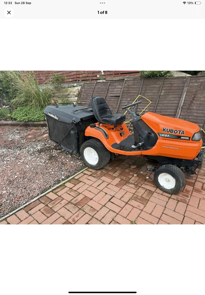image for Kubota g21 2008 spares or repairs