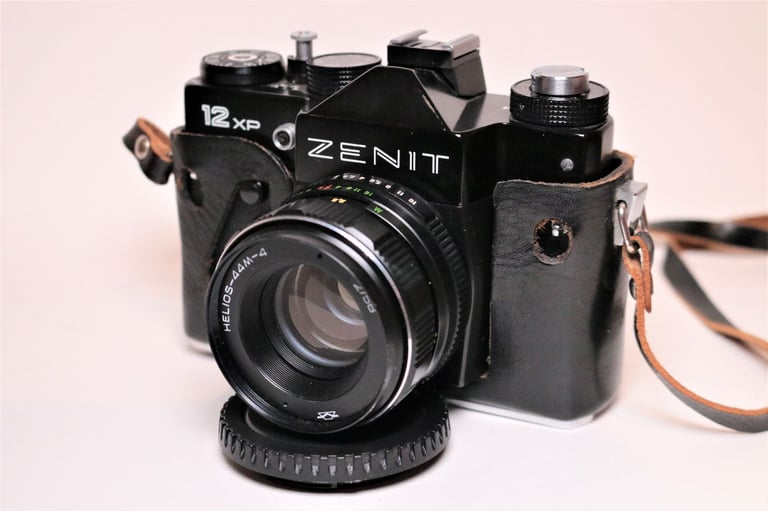 image for Zenit 12XP 35mm Russian Film Camera with Helios-44M-4 58mm F/2 lens in full working condition.
