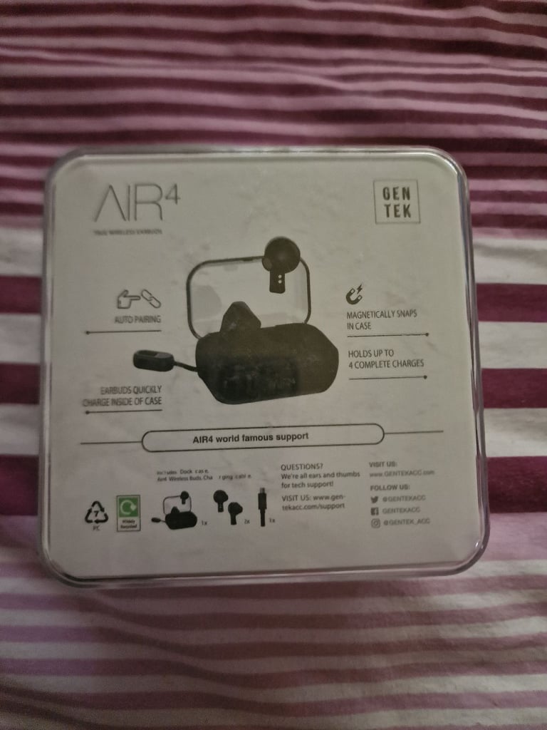 True wireless Bluetooth earbuds / brand new sealed 