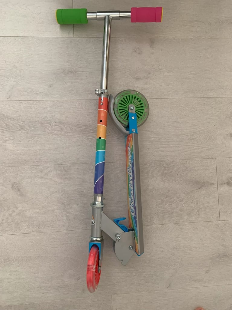 BRAND NEW Rainbow 2-wheel scooter (still in its box)