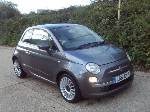 2011 Fiat 500 1.2 Lounge 3dr Grey 46k Miles Years MOT Warranty HATCHBACK Petrol Manual