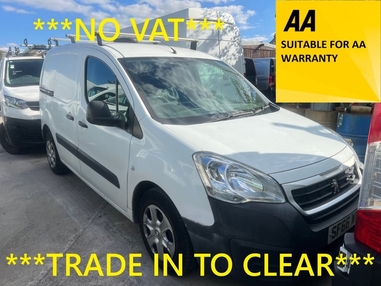 2016 Peugeot Partner 850 SE 1.6 BlueHDi 100 Van [non Start Stop] PANEL VAN Diesel Manual