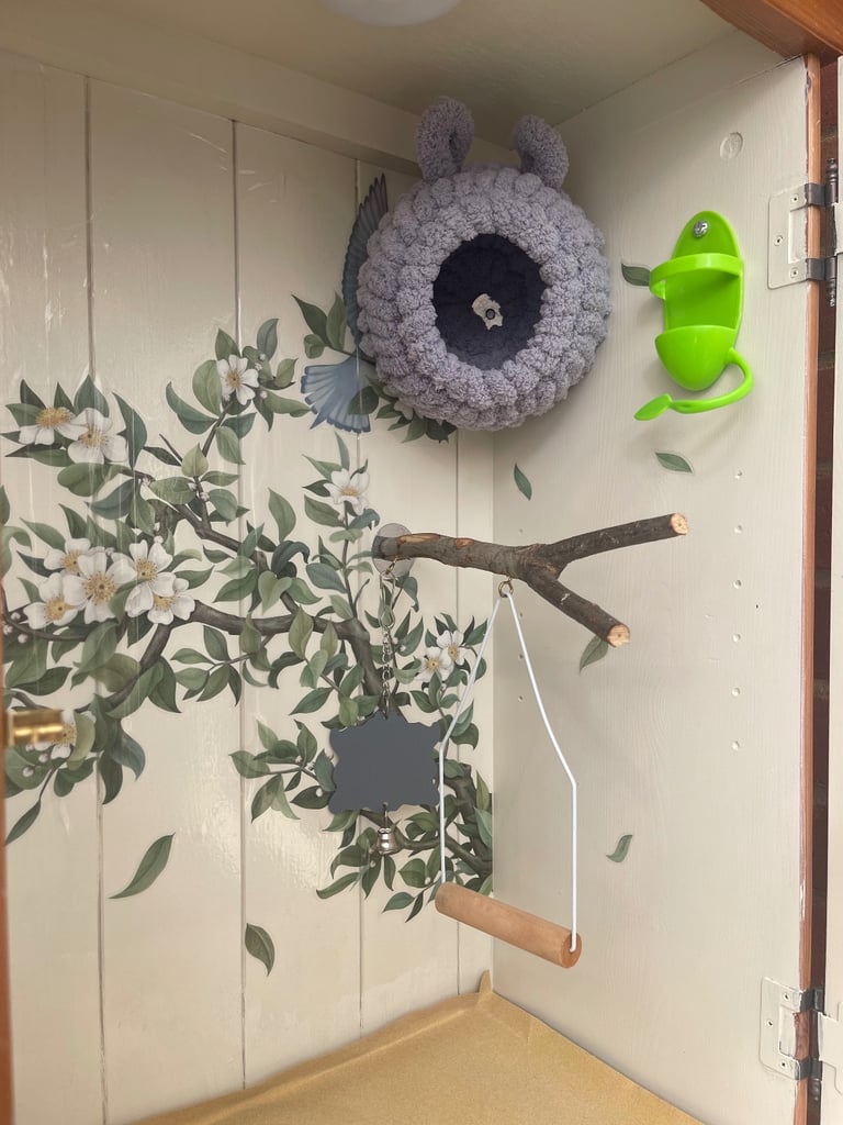 Bespoke Large birdcage unit indoor aviary unique dresser with storage 