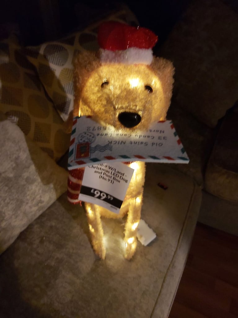 Light up Christmas dog 