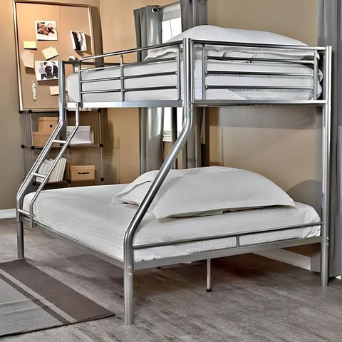 Bunk beds !! Single Top Double Bottom Bunk beds Frame With