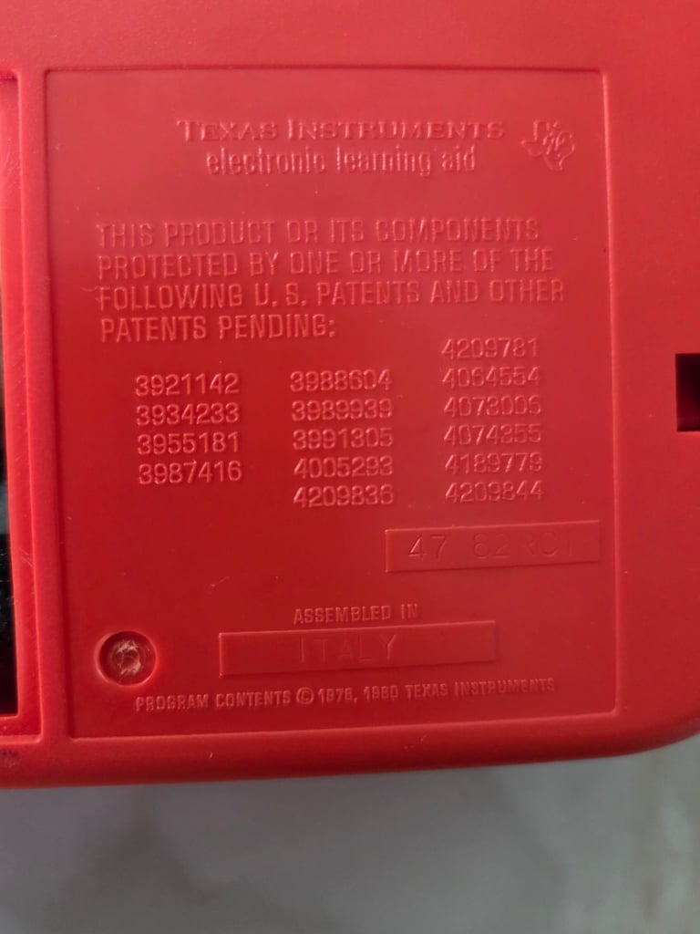 Vintage Speak & Spell toy by Texas Instruments. 