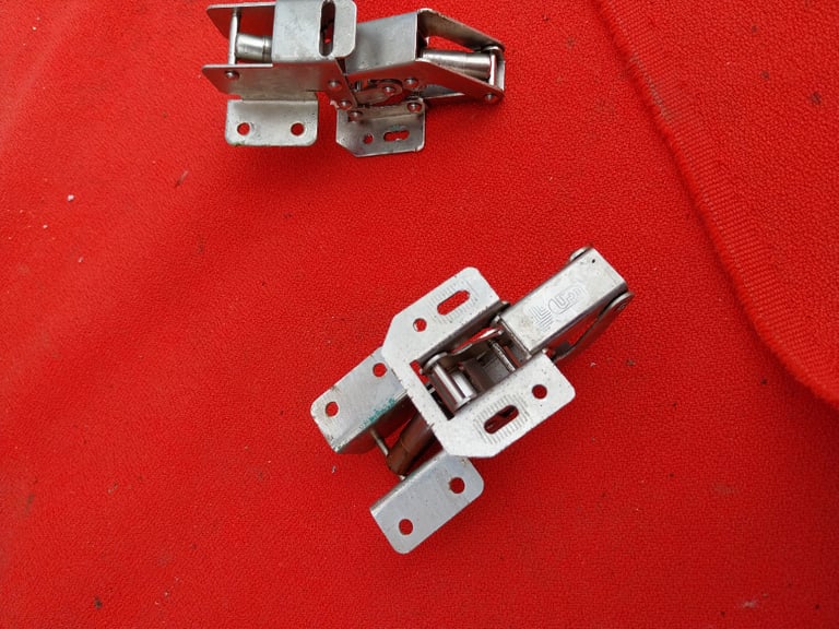 Pair of caravan top cupboard door hinges 