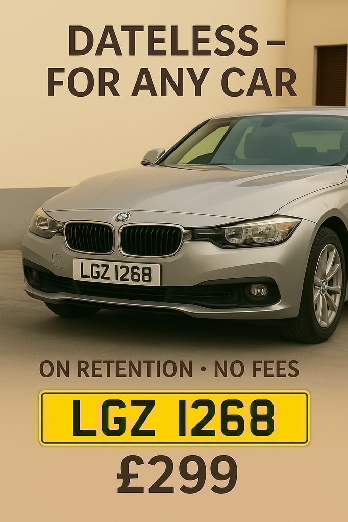 LGZ 1286 - Dateless personnel cherished vanity private number plate 